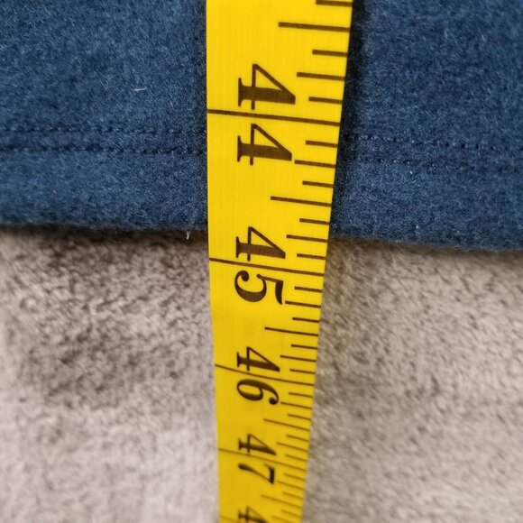 Womens Who What Wear Blue Sweater Midi Dress Puff Long Sleeve Crew Neck Size XS - Picture 6 of 6